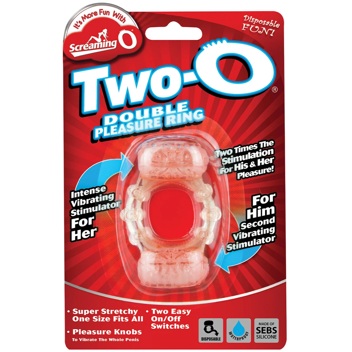 Screaming O Two-O Dubbele Vibrerende Cockring 6 Screaming O Two-O Dubbele Vibrerende Cockring - Afbeelding 4