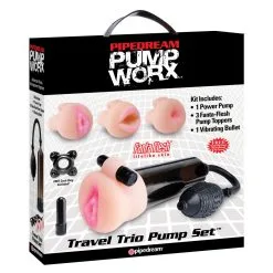 Pipedream Pump Worx Masturbator Penispomp Set -Sexy lingerie Verkoop 13056 pump worx travel trio pump set 03