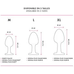 Marc Dorcel Geisha Diamond Buttplug Medium -Sexy lingerie Verkoop 13503 marc dorcel geisha plug medium 11 illustration q100
