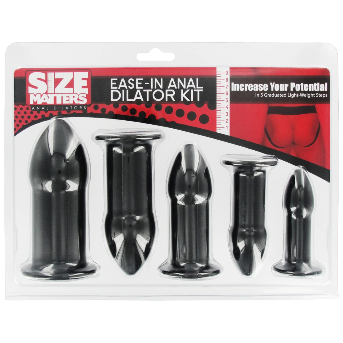XR Brands Size Matters Ease-In Anal Dilator Kit 4 XR Brands Size Matters Ease-In Anal Dilator Kit - Afbeelding 2