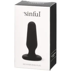 Sinful Beginners Buttplug -Sexy lingerie Verkoop 14434 sinful begynder anal plug 90 pack q100