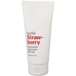 Sinful Strawberry Glijmiddel Op Waterbasis 100 Ml