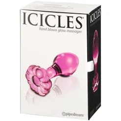 Pipedream Icicles No 48 Glazen Buttplug -Sexy lingerie Verkoop 14982 icicles no 48 glas butt plug 90 pack q100