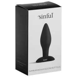 Sinful BumBum Siliconen Buttplug Medium -Sexy lingerie Verkoop 15924 sinful bumbum medium silicone butt plug 5
