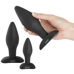 Sinful BumBum Siliconen Buttplugset -Sexy lingerie Verkoop 15926 sinful bumbum silicone butt plug set 04