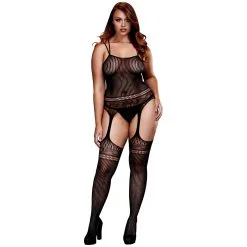 Baci Lingeri Baci Jaquard Bodystocking Met Bretels En Kousen 9 Baci Lingeri Baci Jaquard Bodystocking Met Bretels En Kousen -Sexy lingerie Verkoop 16154 baci jaquard bodystocking med hofteholder og stromper q100 03