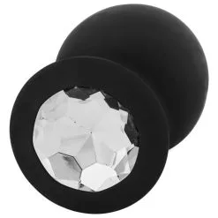 Sinful Jewel Siliconen Buttplug Large -Sexy lingerie Verkoop 16178 sinful jewel silicone butt plug large q100 03