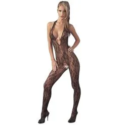 Orion NO: XQSE Kanten Catsuit Met Halternek En Parels