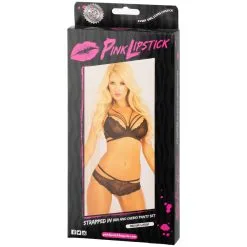 Pink Lipstick Kanten Beha-set -Sexy lingerie Verkoop 17507 pink lipstick blonde bh saet 90 pack q100