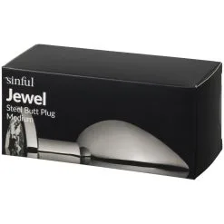Sinful Jewel Metalen Buttplug Medium 11 Sinful Jewel Metalen Buttplug Medium -Sexy lingerie Verkoop 17951 sinful jewel steel butt plug medium 90 pack q100