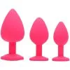XR Brands Frisky Pink Pleasure-anaalplug-set -Sexy lingerie Verkoop 18309 frisky pink pleasure anal plug saet 01 q100 1 1