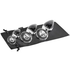 Sinful BumBum Glazen Buttplug-set -Sexy lingerie Verkoop 18400 sinful bumbum glas butt plug s t q100 04