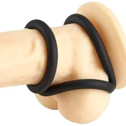 Sinful Extra Dikke Siliconen Cockringset 3 Stuks -Sexy lingerie Verkoop 18564 sinful extra thick silicone cock ring set q100 06