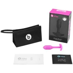 B-Vibe Snug Plug 1 Buttplug -Sexy lingerie Verkoop 18695 b vibe snug plug 1 anal plug pink q100 05