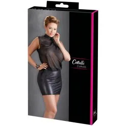 Orion Cottelli Mesh Mini Jurk Plus Size -Sexy lingerie Verkoop 19140 cottelli mesh mini kjole plus size 90 pack q100