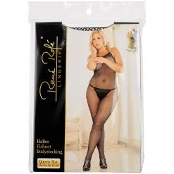 Rene Rofe René Rofé Halternek Visnet Catsuit Grote Maat -Sexy lingerie Verkoop 19231 rene rofe halterneck fiskenet catsuit plus size 90 pack q100