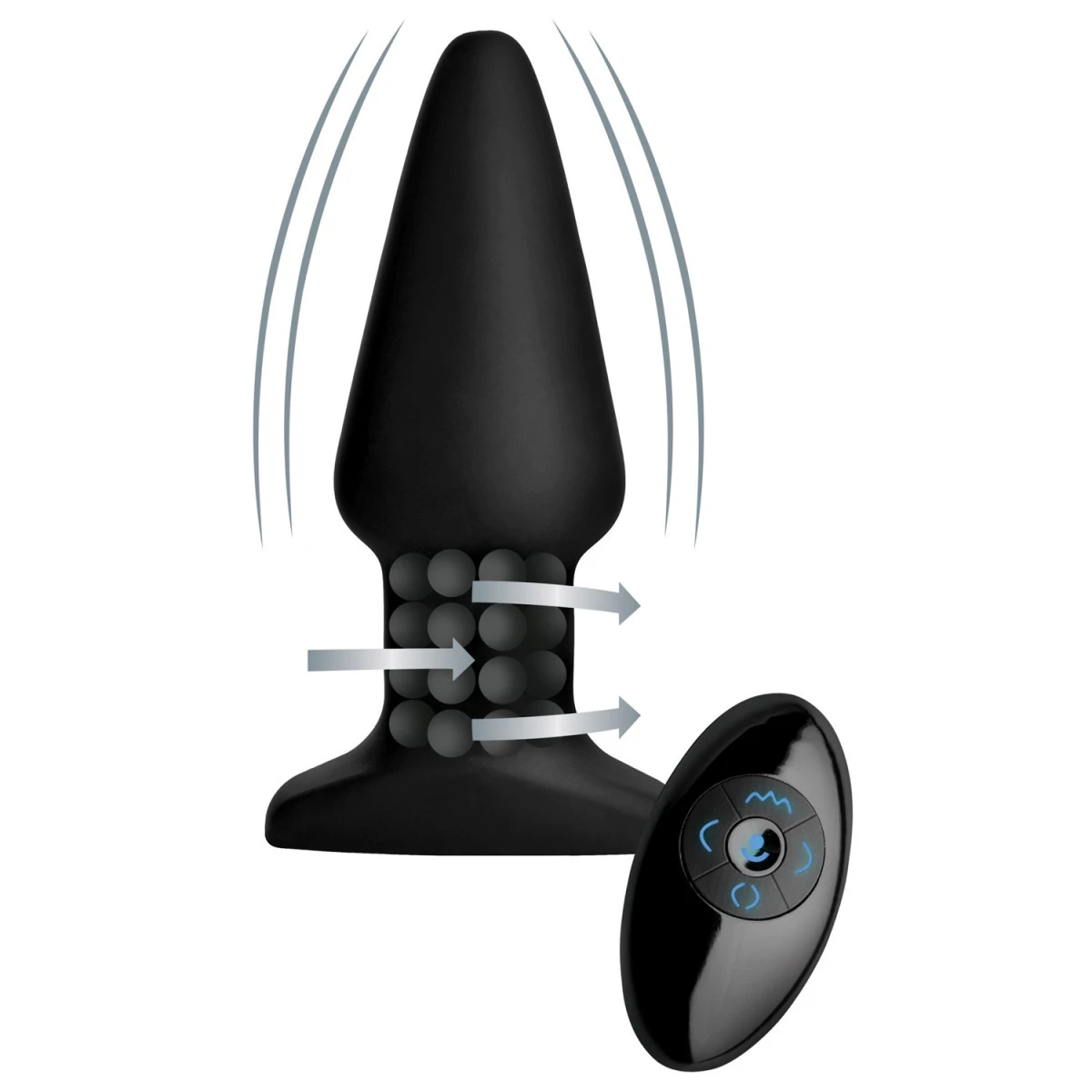 XR Brands Rimmers Smooth Rimming Vibrerende Buttplug Met Afstandsbediening 4 XR Brands Rimmers Smooth Rimming Vibrerende Buttplug Met Afstandsbediening - Afbeelding 2