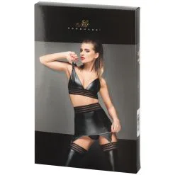 Waligora Noir Handgemaakt Power Wetlook Bralette -Sexy lingerie Verkoop 19880 noir handmade power pole top 90 pack q100