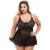 Baci Lingeri Baci Mini Kanten Hemd Plus Size -Sexy lingerie Verkoop 20156 baci mini blonde chemise 02