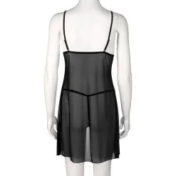 Sinful NORTIE Gro Black Kanten Babydoll Set -Sexy lingerie Verkoop 20264 nortie gro sort blonde babydoll saet 08 product q100