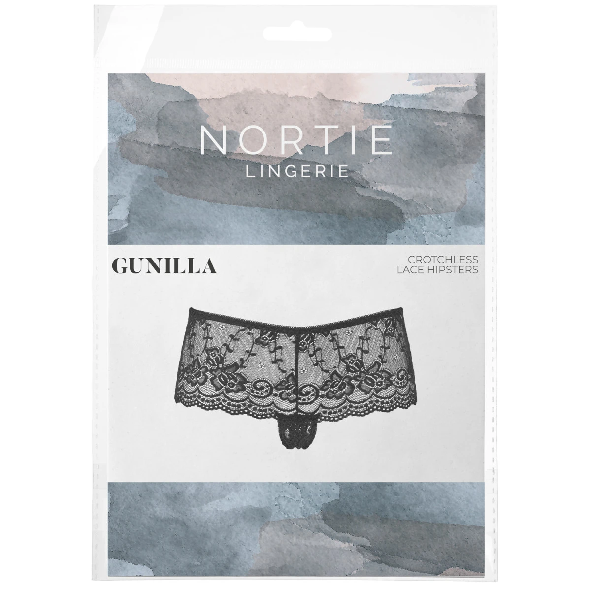 Sinful NORTIE Gunilla Black Kanten Kruisloze Hipster 9 Sinful NORTIE Gunilla Black Kanten Kruisloze Hipster - Afbeelding 8