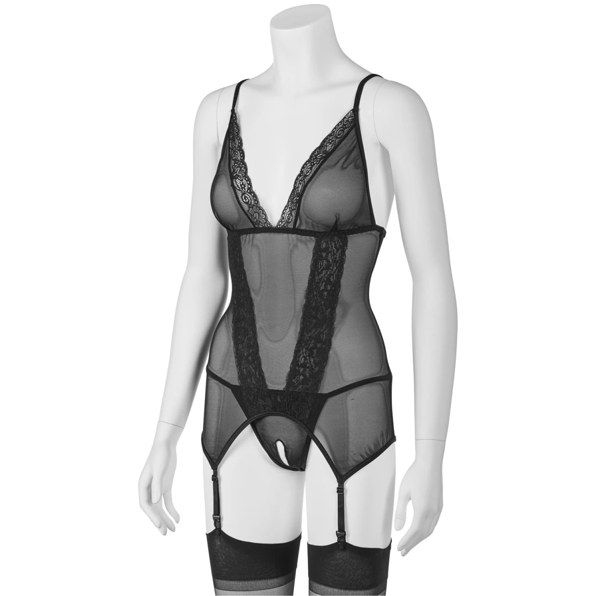 Sinful NORTIE Thora Kanten Bodystocking Met Jarretels Set 7 Sinful NORTIE Thora Kanten Bodystocking Met Jarretels Set - Afbeelding 5