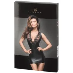 Waligora Noir Handmade Power Wetlook Jurk Met Kant 7 Waligora Noir Handmade Power Wetlook Jurk Met Kant -Sexy lingerie Verkoop 20295 noir handmade wetlook kjole med blonder 90 pack q100