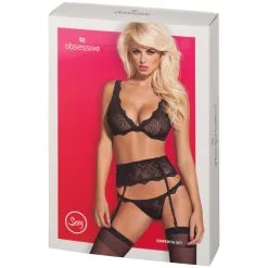 Amocarat Obsessive Emperita Jarretels Set -Sexy lingerie Verkoop 20734 obsessive emperita hofteholder saet 90 pack q100