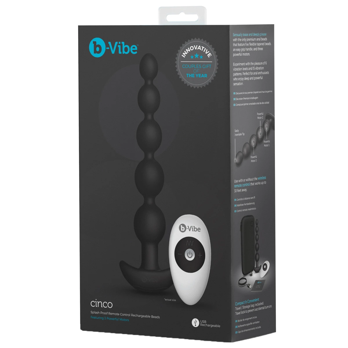 B-Vibe Cinco Anal Beads 6 B-Vibe Cinco Anal Beads - Afbeelding 4