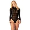 Sinful NORTIE Gry Kruisloze Bodystocking Met Lange Mouwen -Sexy lingerie Verkoop 21299 nortie gry bundlos bodystocking med lange aermer 05 model q100