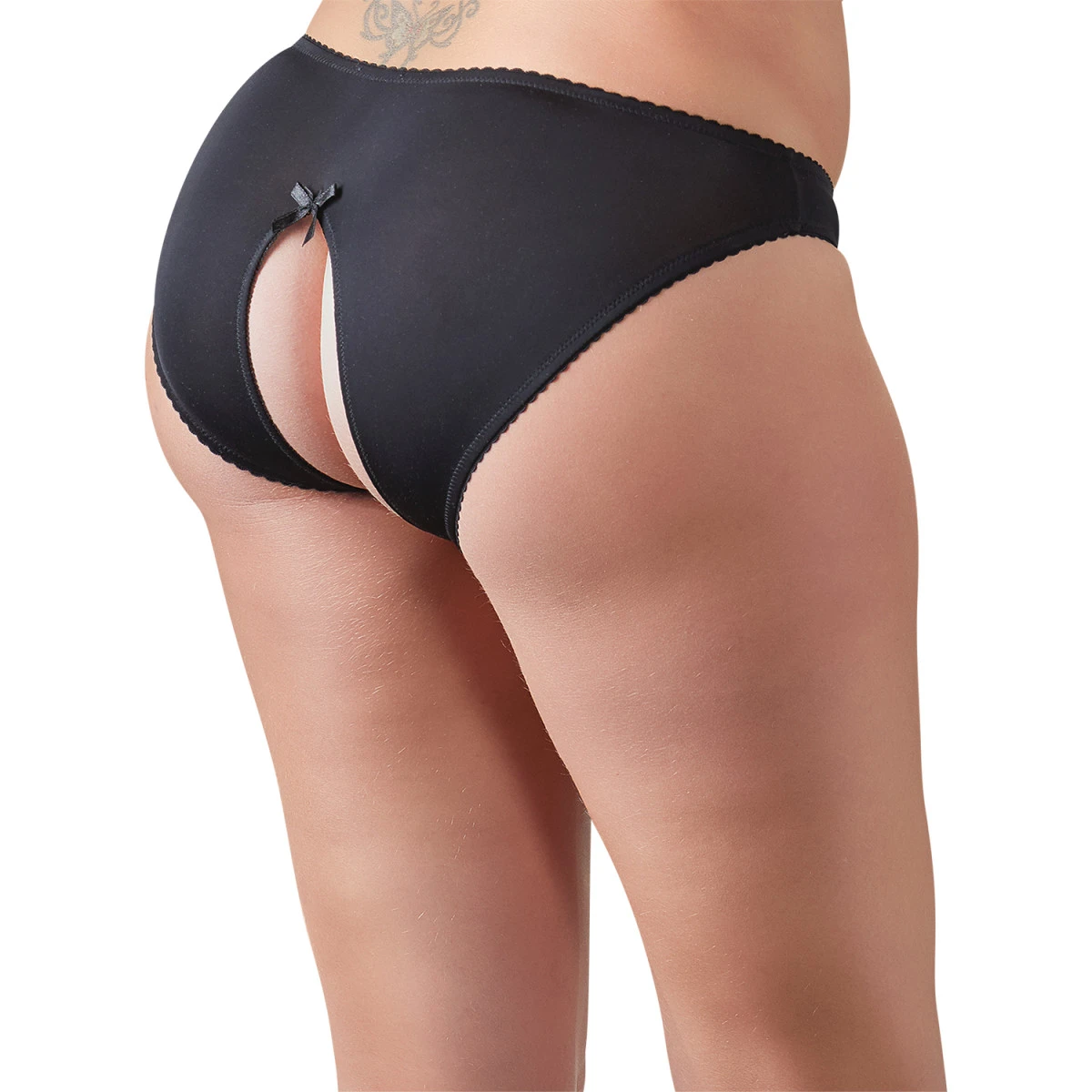 Orion Cottelli Zwarte Kruisloos Slipje Met Kant Plus Size 4 Orion Cottelli Zwarte Kruisloos Slipje Met Kant Plus Size - Afbeelding 2