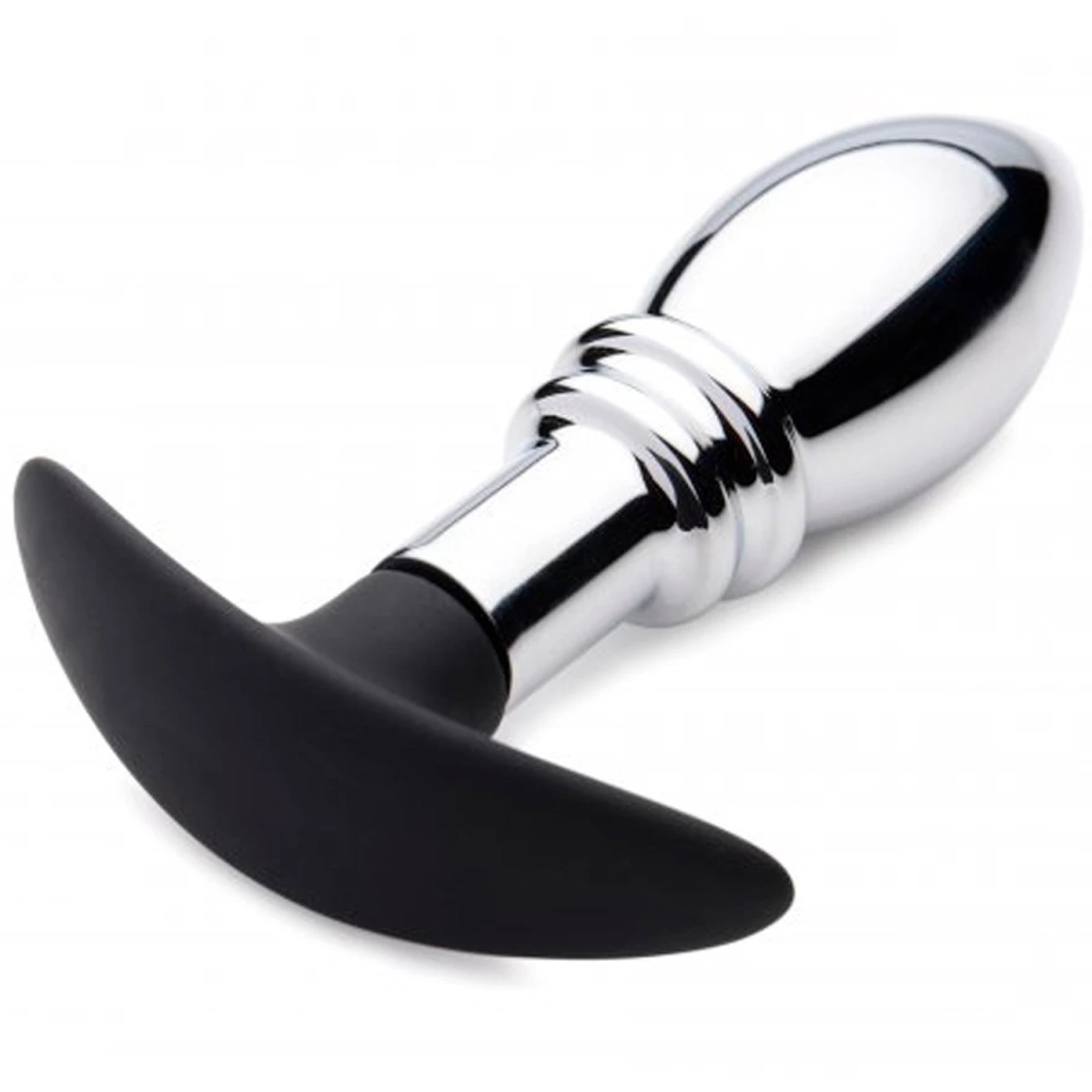 XR Brands Master Series Dark Stopper Metalen Buttplug 4 XR Brands Master Series Dark Stopper Metalen Buttplug - Afbeelding 2