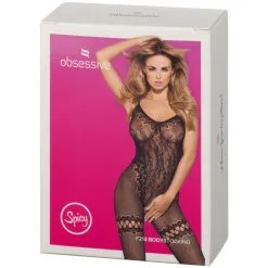 Amocarat Obsessieve Bloemig Catsuit Plus Size -Sexy lingerie Verkoop 21867 obsessive floral catsuit plus size 90 pack q100 1