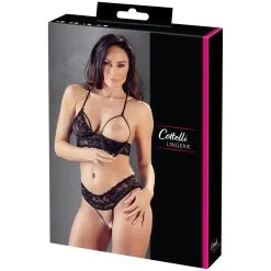 Orion Cottelli Kruisloze String En Beha Set -Sexy lingerie Verkoop 21985 cottelli bundlos g streng og bh saet 90 pack q100