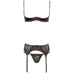 Orion Cottelli Set Met Halve Cups En Jarretels -Sexy lingerie Verkoop 22570 cottelli half cup og hofteholder s t q 100 05