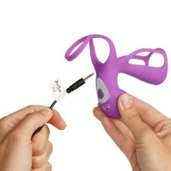 Schneider & Triburtius Rubber BeauMents Twosome Fun Vibrerende Cockring -Sexy lingerie Verkoop 22616 beauments twosome fun penis vibrator 07 hand q100