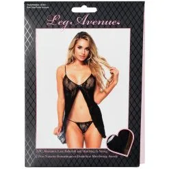 Leg Avenue Romantische Babydoll En String Set -Sexy lingerie Verkoop 22793 leg avenue romantic babydoll og g streng saet 10 package q100