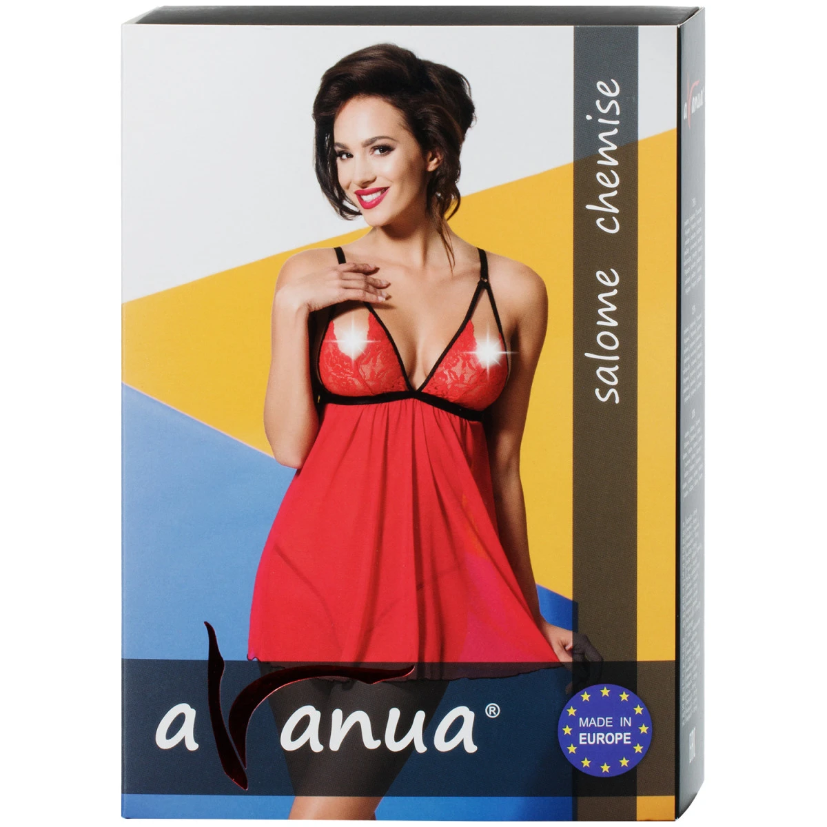 Passion Avanua Salome Nachthemd Rood 5 Passion Avanua Salome Nachthemd Rood - Afbeelding 3