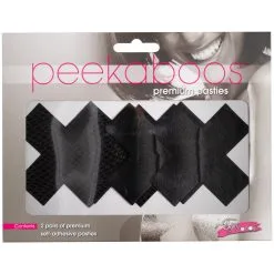 Peekaboos Tepelstickers Kruis 2-Pack 5 Peekaboos Tepelstickers Kruis 2-Pack -Sexy lingerie Verkoop 22934 peekaboos nipple stickers kryds 2 pak 10 package q100