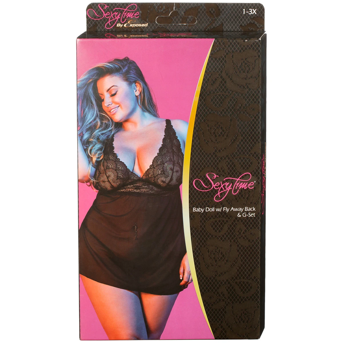 Magic Silk 'Fly Away' Babydoll Set Plus SIze 6 Magic Silk 'Fly Away' Babydoll Set Plus SIze - Afbeelding 4