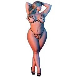 Magic Silk Strappy BH Set Plus Size -Sexy lingerie Verkoop 22986 magic silk strappy bh saet plus size 03 q100