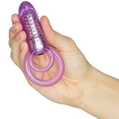 Sinful Baseks Vibrerende Dubbele Cockring Voor Koppels -Sexy lingerie Verkoop 23183 baseks couple vibrerende dobbelt penis ring 50 hand q100