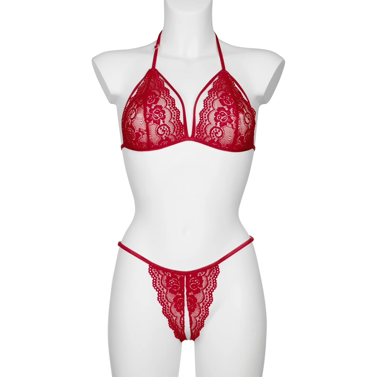 Sinful NORTIE Friia Red BH En Kruisloze G-string Set 6 Sinful NORTIE Friia Red BH En Kruisloze G-string Set - Afbeelding 4
