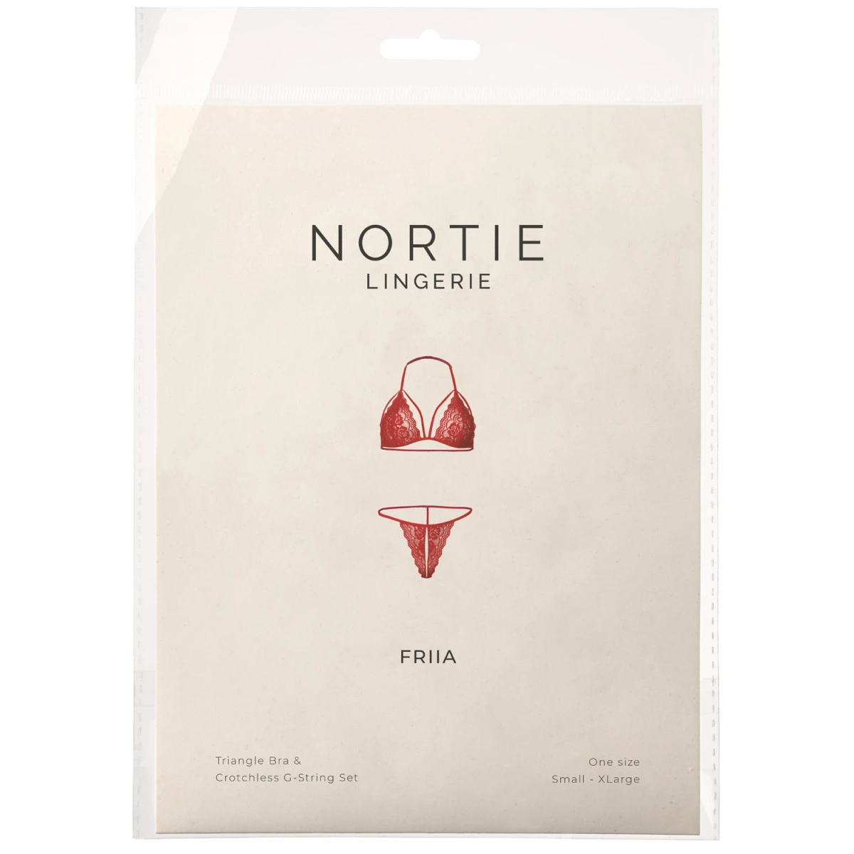 Sinful NORTIE Friia Red BH En Kruisloze G-string Set 9 Sinful NORTIE Friia Red BH En Kruisloze G-string Set - Afbeelding 7