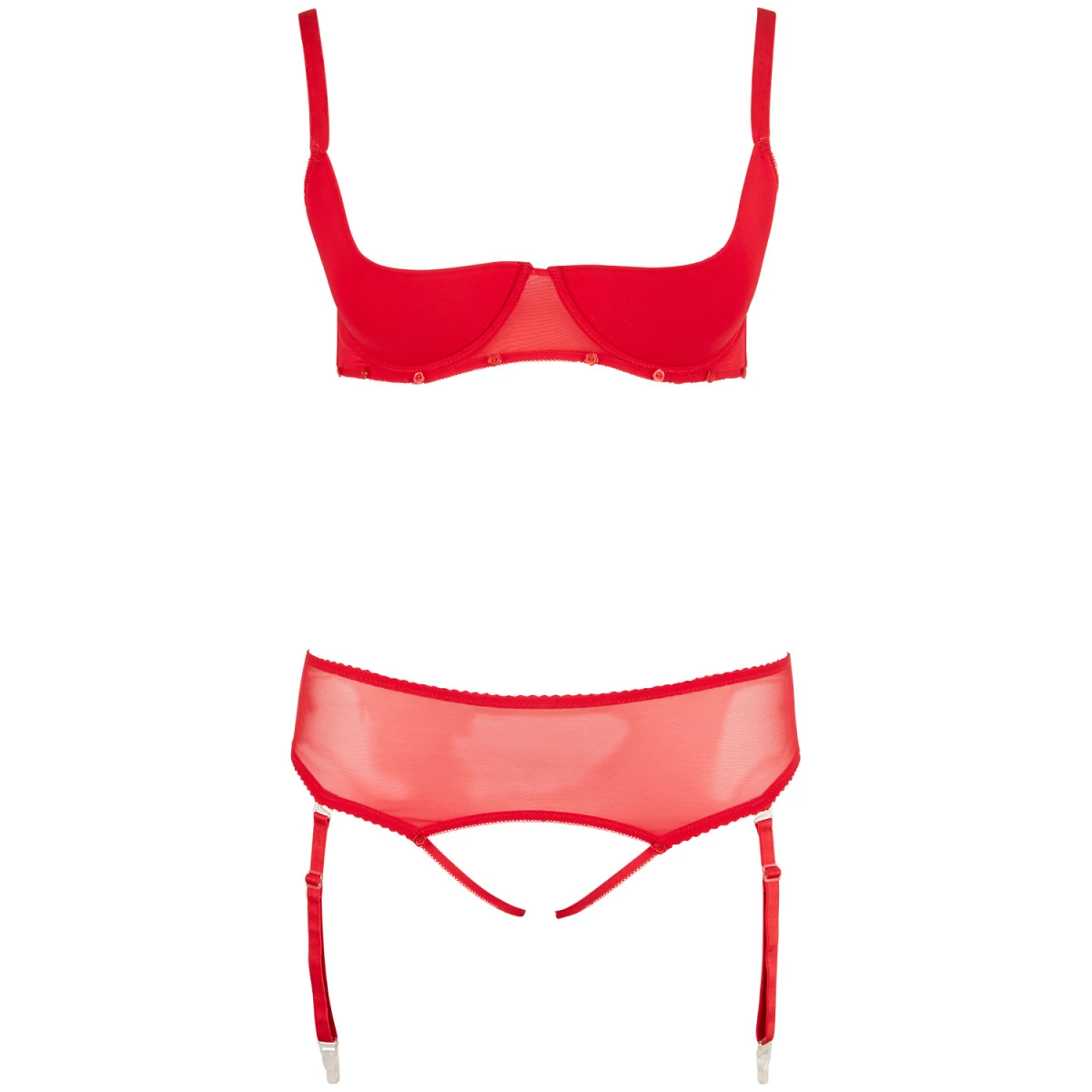 Orion Cottelli Beha Met Halve Cups Set Rood Plus Size 6 Orion Cottelli Beha Met Halve Cups Set Rood Plus Size - Afbeelding 4
