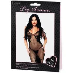 Leg Avenue Jurk Van Kant En Visnet -Sexy lingerie Verkoop 23365 leg avenue blonde og fiskenet kjole 10 package q100