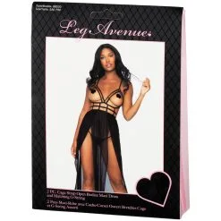 Leg Avenue Maxi-jurk Met String -Sexy lingerie Verkoop 23366 leg avenue maxi kjole med g streng 10 package q100
