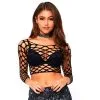 Leg Avenue Crop Top Met Lange Mouwen 2 Leg Avenue Crop Top Met Lange Mouwen -Sexy lingerie Verkoop 23373 leg avenue langaermet crop top q100 01