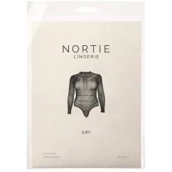 Sinful NORTIE Gry Kruisloze Bodystocking Plus Size -Sexy lingerie Verkoop 23579 nortie gry crotchless bodystocking plus size 90 pack q100