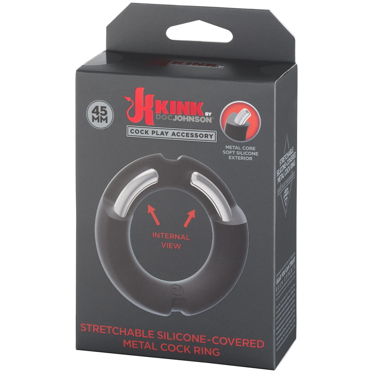Doc Johnson Kink Met Siliconen Bedekte Metalen Penisring 8 Doc Johnson Kink Met Siliconen Bedekte Metalen Penisring - Afbeelding 6